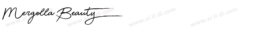 Mergolla Beauty字体转换